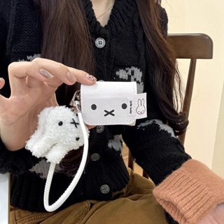 現貨☀️卡通可愛小白兔 AirPods4 保護套 AirPods Pro 保護殼 1 2 3代 防摔 皮質 耳機殼 四代