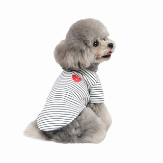 酷浪水冷服 涼感背心 水冷服 sniff寵物狗狗貓咪條紋打底衫小型犬降溫背心可愛衣服春夏季新款