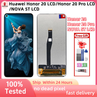 適用於顯示器華為 Honor 20 LCD/Honor 20 Pro LCD/NOVA 5T LCD 觸控式螢幕更換