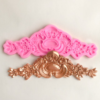 浮雕蛋糕邊框 DIY 矽膠模具軟糖蛋糕裝飾工具 Sugarcraft 巧克力糖果模具