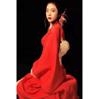 神明少髮和服女傳統日本拍照改良紅色和風日式和服寫真攝影服Hani