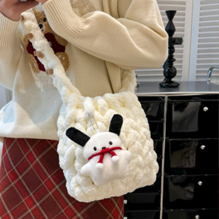 diy 編織包 hand woven bag【2591人好評】手指編織包diy手工材料包手縫自製毛絨斜揹包女友閨蜜禮物