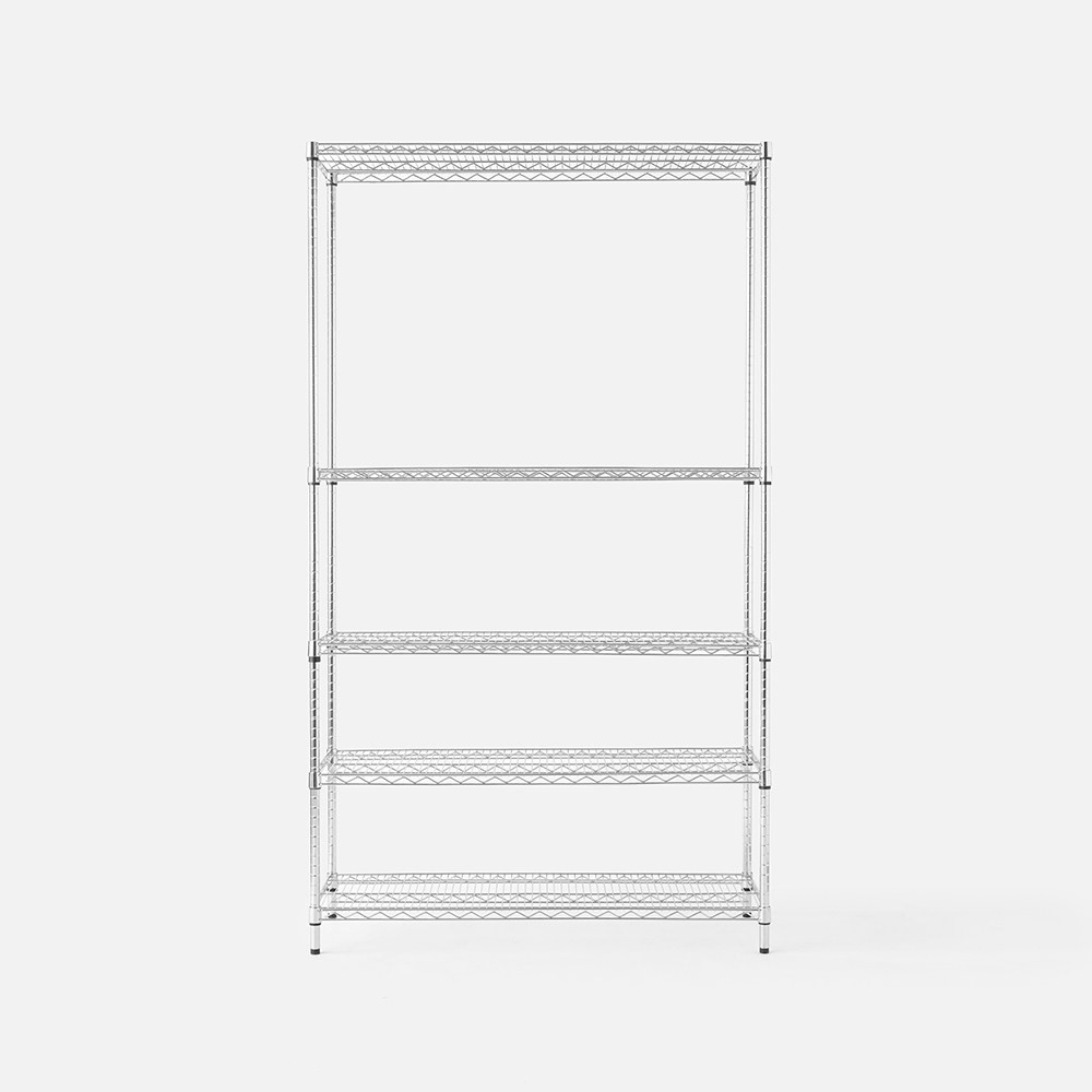 (組合) 特力屋 耐重型鍍鉻五層架 122x46x210cm