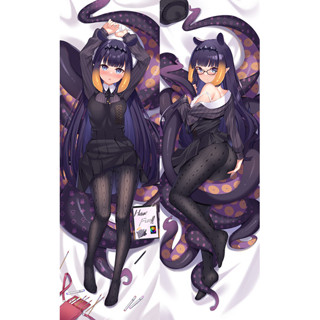 Hololive Ninomae Ina'n vtuber 身體枕套動漫 Dakimakura 套抱抱靠墊 50X150