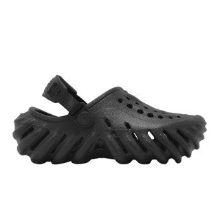Crocs 卡駱馳 Echo Clog K 童鞋 中童鞋 黑 洞洞鞋 涼鞋 [YUBO] 208190001