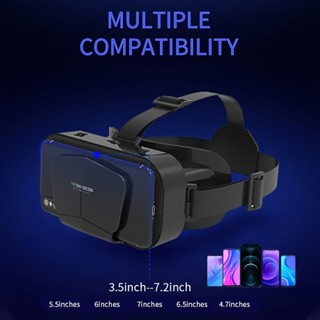 3d VR 眼鏡 - 高畫質藍光鏡頭,舒適的鼻託和肩帶,適合電影和電視,適合長達 18.29 釐米的手機 - 輕巧耐用