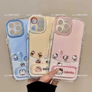 黃色小新 鏡子支架殼 卡通 防摔手機殼 realme 14x 11 10 Pro 11 Pro+ 13 Pro 保護殼