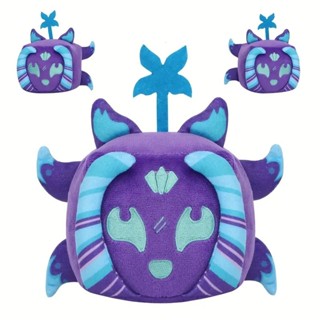 Blox Fruits 毛絨玩具 Kitsune 毛絨動物熱門遊戲水果枕頭玩具兒童生日禮物男孩家居臥室裝飾派對