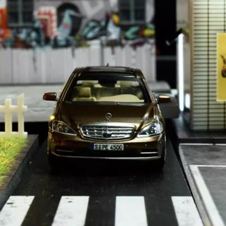 正品MOTORHELIX 1:64 MH 賓士 S-Class S600L W221模擬合金汽車模型