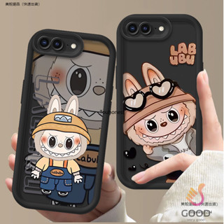新款 蘋果 iPhone 8 Plus 手機殼 iPhone 7 Plus SE 6 6S 動漫圖案可愛 Labubu