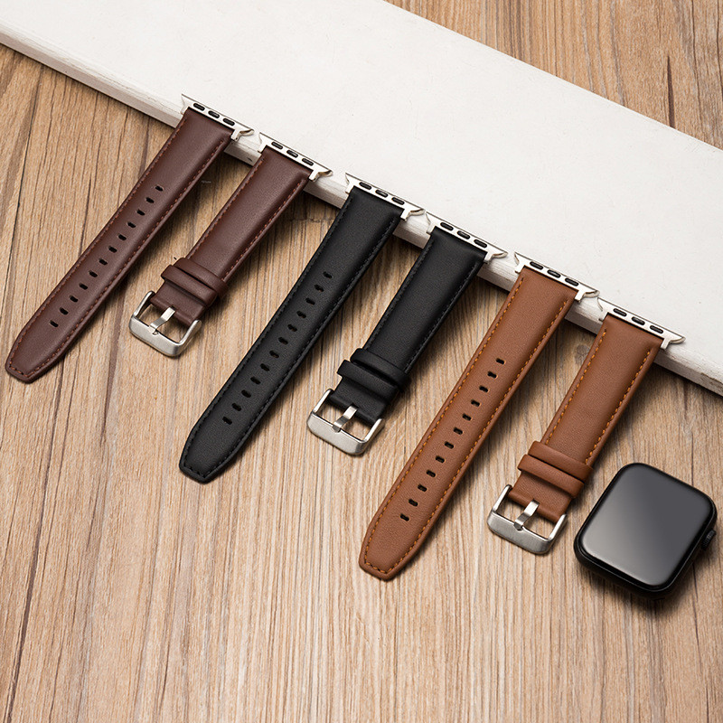 適用阿斯尼Hello Watch 3+智能手錶真皮錶帶蘋果S9錶帶華強北S9/S8/S7通用錶帶華強北ultra錶帶