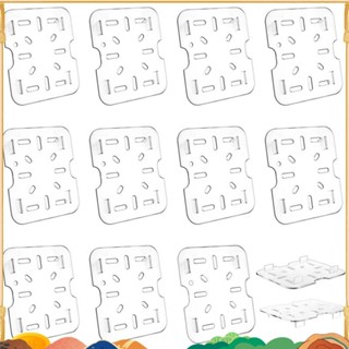 12 件裝塑膠排水架,適用於 1/6 尺寸食品盤透明塑膠爐排亞克力食品排水盤收納盒 ffefhrudh