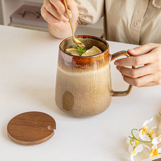 復古陶瓷咖啡杯〖藝術感窯變〗個性馬克杯 禮盒裝