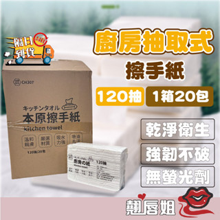 挑戰最超值 箱購【一箱20包】一次性紙巾 懶人抹布 吸油紙巾 擦手巾 抽取式廚房紙巾120抽廁所擦手紙 廚房清潔紙巾