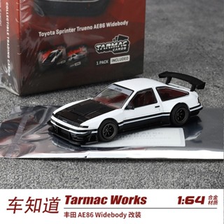 TW Tarmac Works 1:64 豐田 AE86 Widebody 改裝 合金汽車模型絕版模型