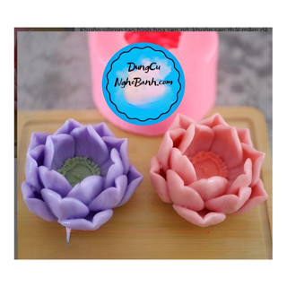 矽膠模具 - 盛開的泰國蓮花 - 水蓮花 - 新 SHS - 5.8 釐米 - 厚 - 填充果凍 - 製作蠟燭 - 製作
