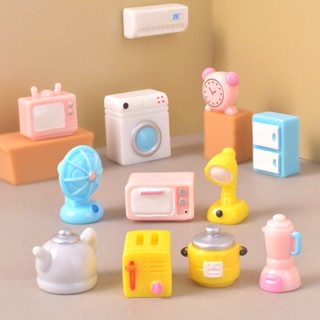 家居用品模型(空調、冰箱、電視),用於娃娃屋裝飾、微型、diy