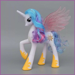 NS3 My Little Pony 可動人偶 Princess Celestia 白色粉色黑色模型娃娃玩具兒童禮物裝飾