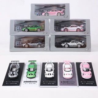 MJ 1:64 保時捷911 992 GT3 RS模擬合金汽車模型收藏絕版模型