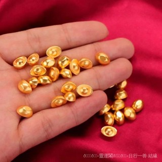 🙏鎮瀾宮過爐🔥開光加持🔥網紅實心沙金元寶聚財擺件金元寶聚寶盆喬遷禮品招財家居裝飾開業