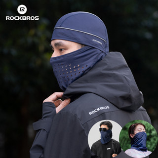 ROCKBROS防曬面罩透氣舒適冰絲巴拉克拉法帽騎行面罩耳機戶外摩托車釣魚全臉圍巾自行車裝備