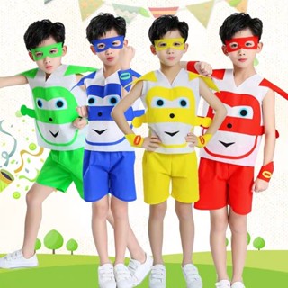 親子創意六一4.2兒童服裝男女時裝環保材料走秀幼兒園表演服卡通手工