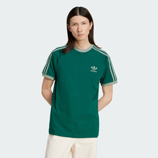 Adidas 3-stripes Tee JN7017 男 T恤 運動上衣 休閒短袖 綠 亞版