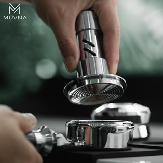 今日特價&MUVNA慕威納意式咖啡布粉器可調整恆壓鏗鏘衝擊壓粉器51-58壓粉錘