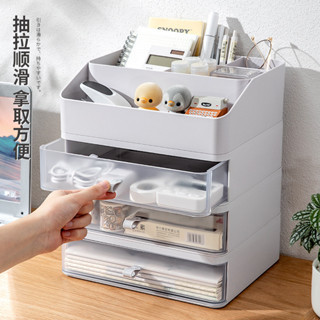 友耐抽屜式書桌檔案雜物置物架子宿捨電腦增高架辦公室桌麵收納盒收納箱  整理箱  兒童玩具 置物箱 衣服收納箱