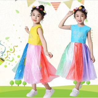環保六一兒童服裝手工時裝秀女童diy創意親子走秀幼兒園材料4.22