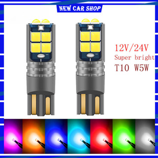 全新 T10 Led 公園燈 12V 24V T10 適用於卡車摩托車踏板車 T10 W5W 位置燈牌照燈 DRL