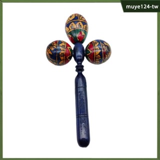 [Vaveren] Maraca Rumba Shaker 帶三頭手繪手打擊樂器樂器伴奏表演