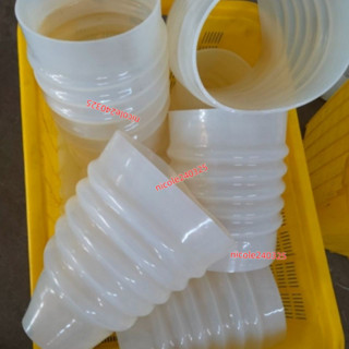 ⭐臺灣出貨⭐工業用大口徑白色矽膠波紋管 鼓包軟管 耐高溫矽膠管 加厚耐腐蝕