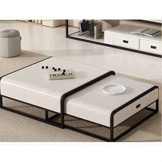『JIGA』X瀠1輕奢意式極簡 家用客茶几小戶型 伸縮組合 現代方形新款簡約桌子