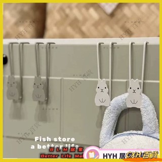 CXH【免運】兔子櫃門掛鉤 櫥櫃 門掛鉤 鐵製置物架 免打孔垃圾袋支架 廚房用品收納掛架 掛鉤 22