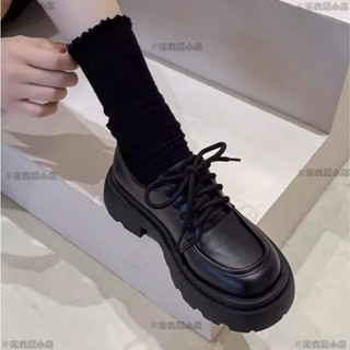 臺灣出貨⭐【5公分】日係厚底小皮鞋 女鞋 鬆糕鞋 樂福鞋女 JK小皮鞋 軟底 增高鞋 厚底皮鞋 li586865