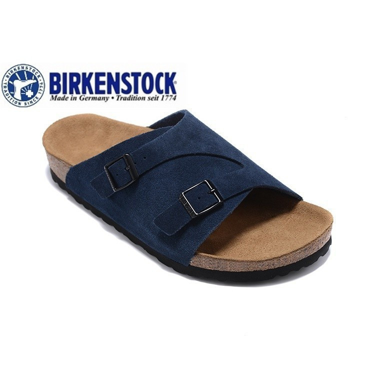 Birkenstock 827經典麂皮鞋軟木海軍藍34-46