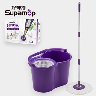 好神拖 輕巧手壓旋轉拖 (2布)