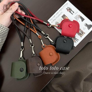 小眾ins復古皮質翻蓋耳機包 適用於 airpods 4 Pro 2 保護套 AirPods 1/2/3/4代保護殼