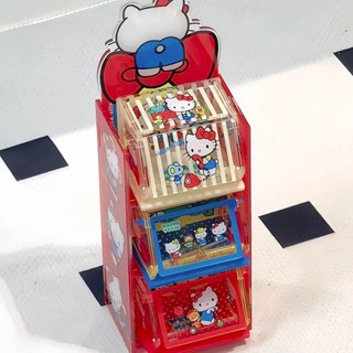 hellokitty收納盒 桌面亞克力 可愛置物架 學生桌面文具盒