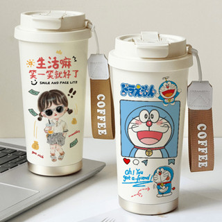 【現貨】創意潮流保溫杯 500ml保溫杯 咖啡杯 卡通ins水杯 可愛情侶杯 316不鏽鋼水杯 保溫保冷水杯