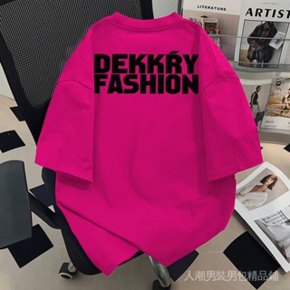 🎉臺灣熱賣🎉DEKKRY美式國潮純棉T恤短袖男夏季設計創意火龍果半袖小眾上衣🔥全館下殺🔥238-8-B