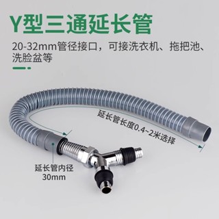≈三通延長管≈現貨 洗衣機下水 三通 Y型 排水管三頭通出水管 二閤一 分水器地漏接頭配件