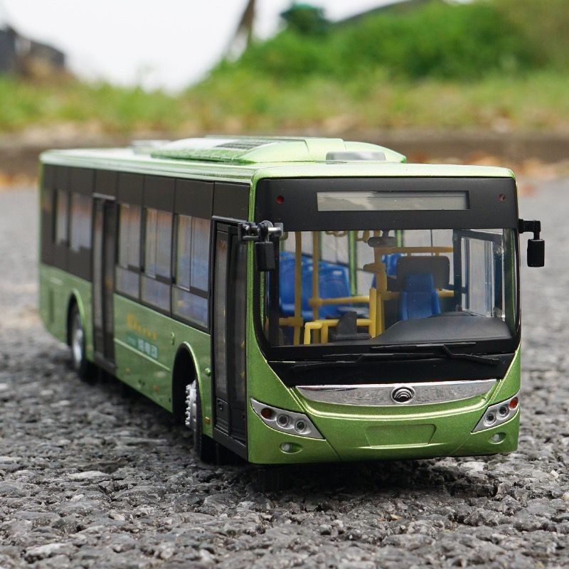 1:42 原廠 宇通客車 YUTONG 純電動客車 E12 合金巴士模型 車模