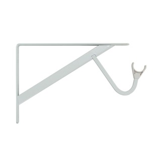重型曬衣架板託12.4"*7.9 白色一入 適用層板 深30cm