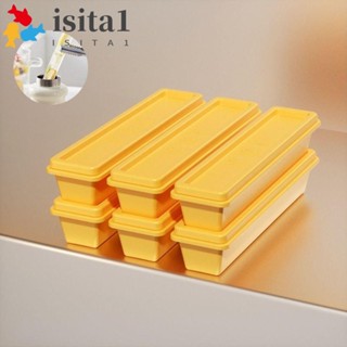 ISITA製冰機,長方形塑膠薯條設計冰模,條形工具不含BPA附磁性收納盒易於脫模冰塊模具冷飲