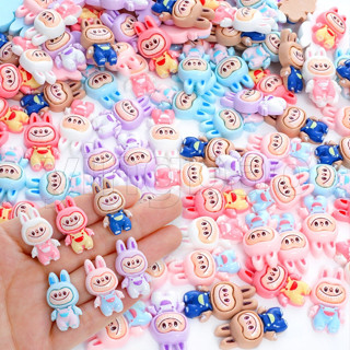 100pcs 可愛小綿羊拉布系列樹脂娃娃 DIY 裝飾配件水玻璃手機剪貼簿裝飾