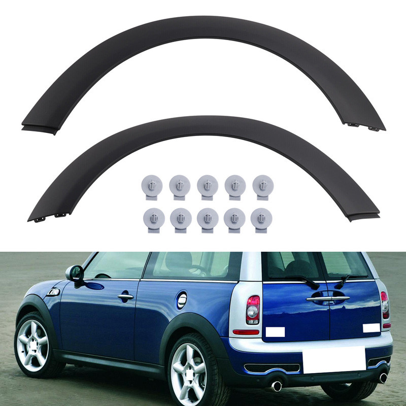#good# 2 件汽車後輪拱擋泥板裝飾件 51777167593 51777167594 適用於迷你俱樂部人 R55