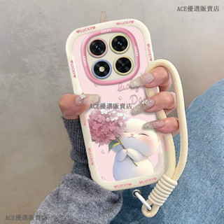 紅米 Note 14 Pro 13 Pro 手機殼 卡通粉花貓全包 紅米 note 14 13 pro+ 手機殼防摔