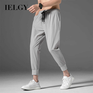 IELGY 九分褲男夏季薄款韓版時尚潮流透氣大尺碼寬鬆運動褲